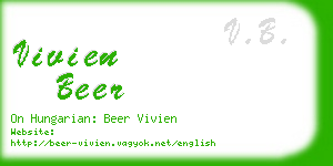 vivien beer business card